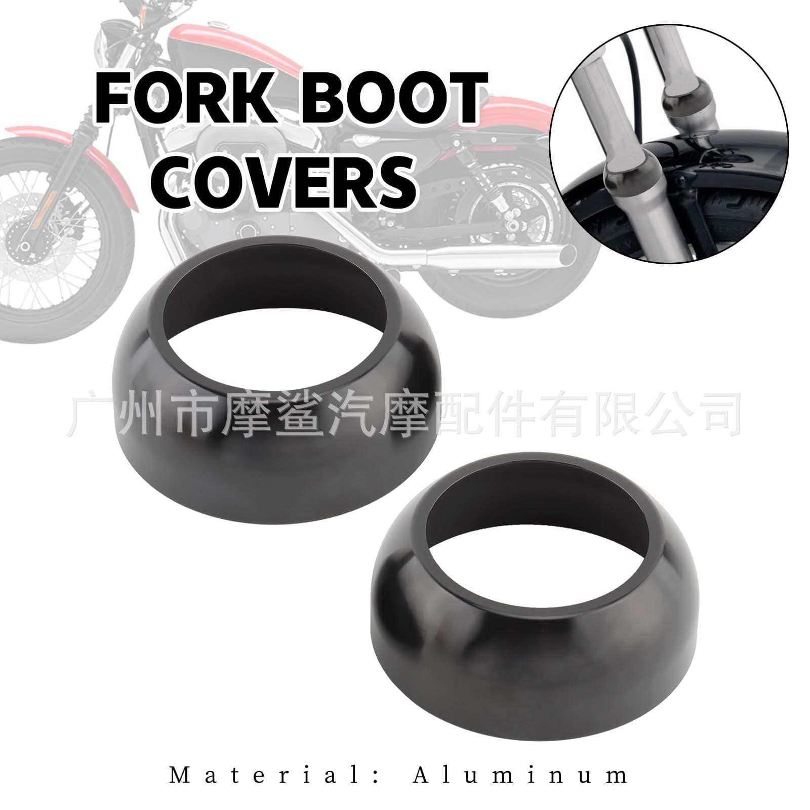 Motorcycle Parts Compatible with Harley Davidson Dyna FXWG Softail FXS Front Fork Shock Covers 39/41MM