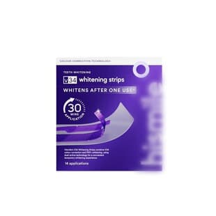 Purple Teeth Whitening Strips Fresh Care Clean Teeth Stains