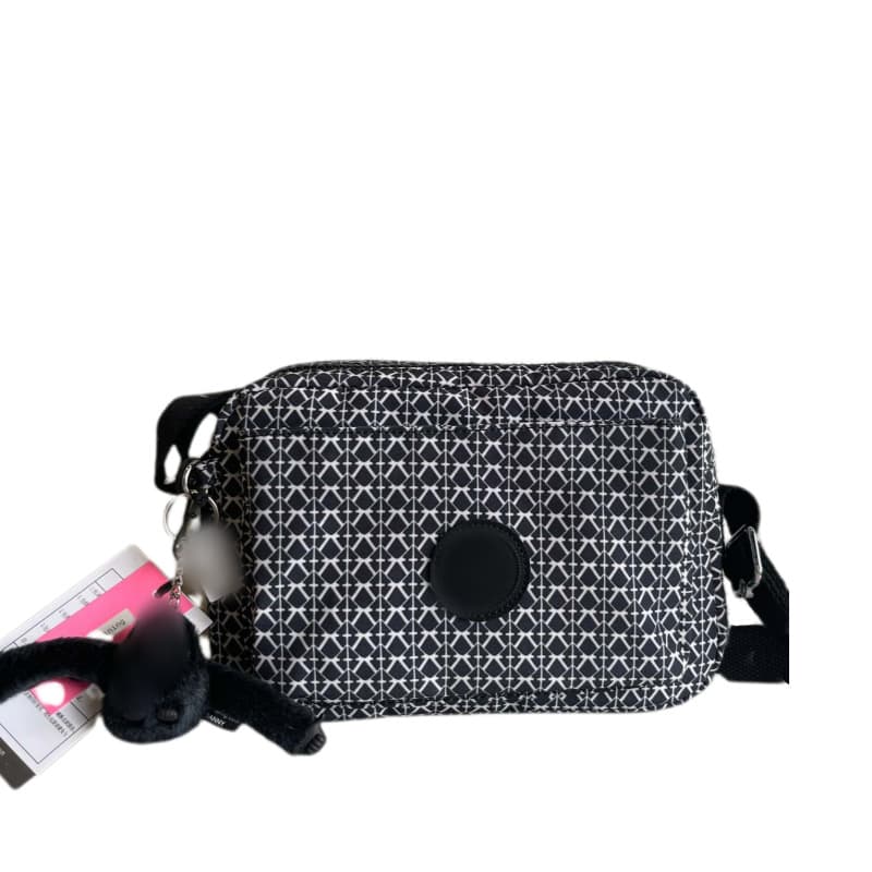 2025 Spring New K-Home Nylon Monkey Bag Single Shoulder Multi-Compartment Pocket Crossbody Small Square Women's Bag KI6237/KI6847