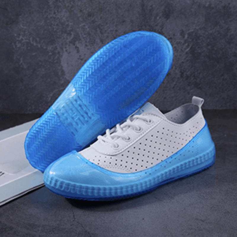 Low-cut shoe covers silicone anti-slip waterproof home travel low-top rain shoe covers portable outdoor kitchen bedroom water shoe covers
