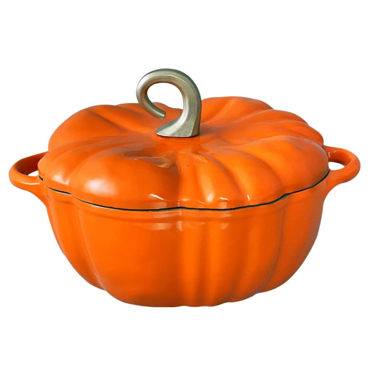 Enamel pot pumpkin enamel pot soup stew multifunctional pot household enamel soup pot induction cooker universal cross-border