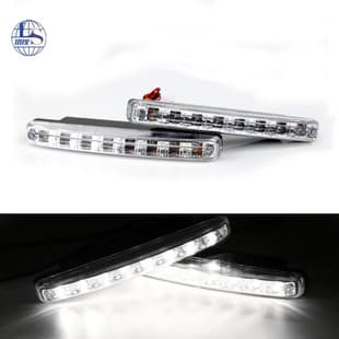 Factory Direct 8LED Universal Car Daytime Running Light Decorative Grille Lamp Small 8 Light