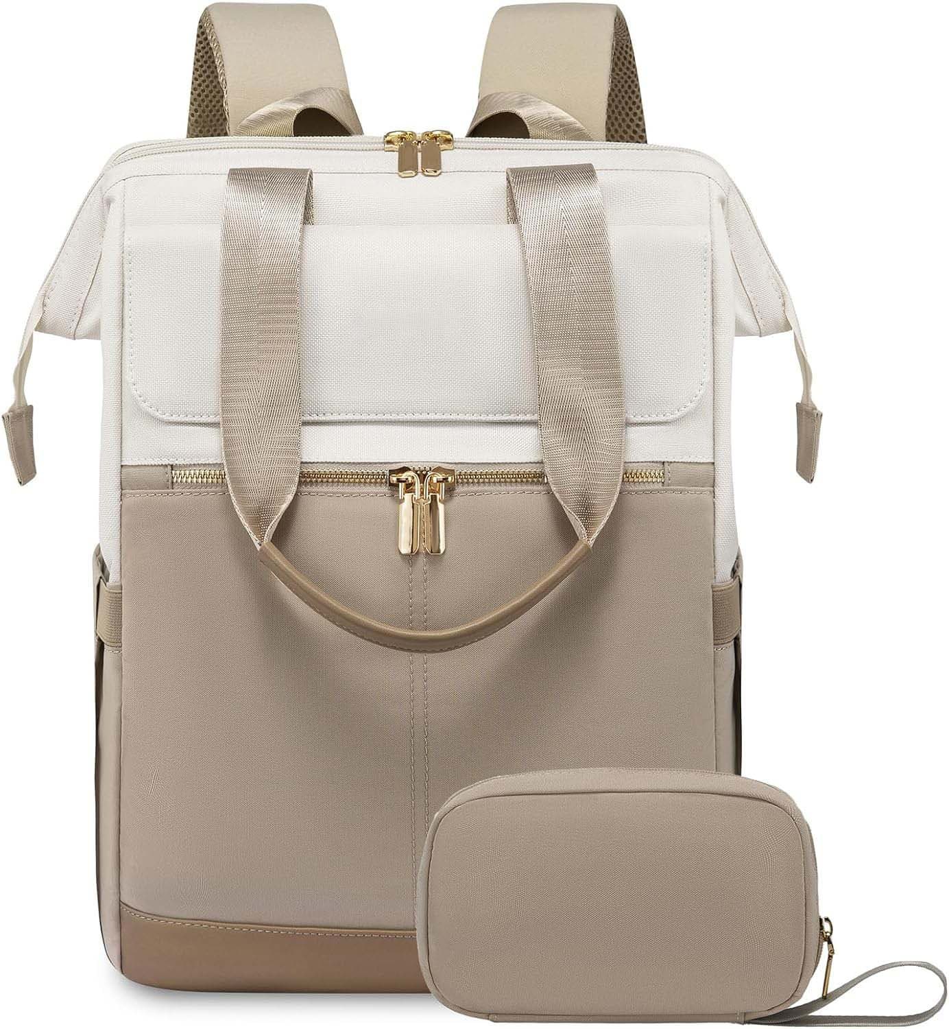 New Large-Capacity Oxford Cloth Contrast-Color Backpack for Men and Women, Travel Laptop Bag, Commuter Backpack