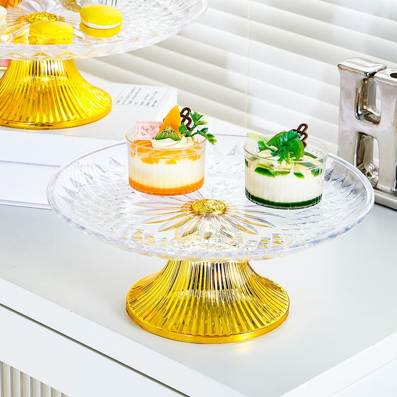 Home Snack Candy Tray Front Desk Living Room Pastry Rack Fruit Plate Pastry Plate Single-Layer Fruit Tray Ornament Pastry Dessert