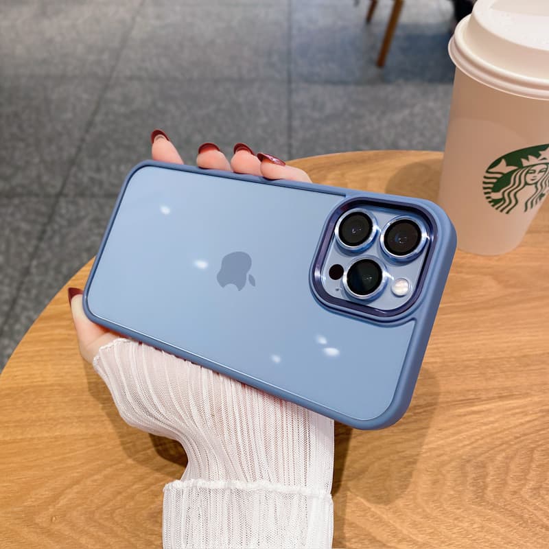 Metal Phone Case For iPhone 14 New Model iPhone 15 Camera Protection 13promax Skin Feel Protective Cover