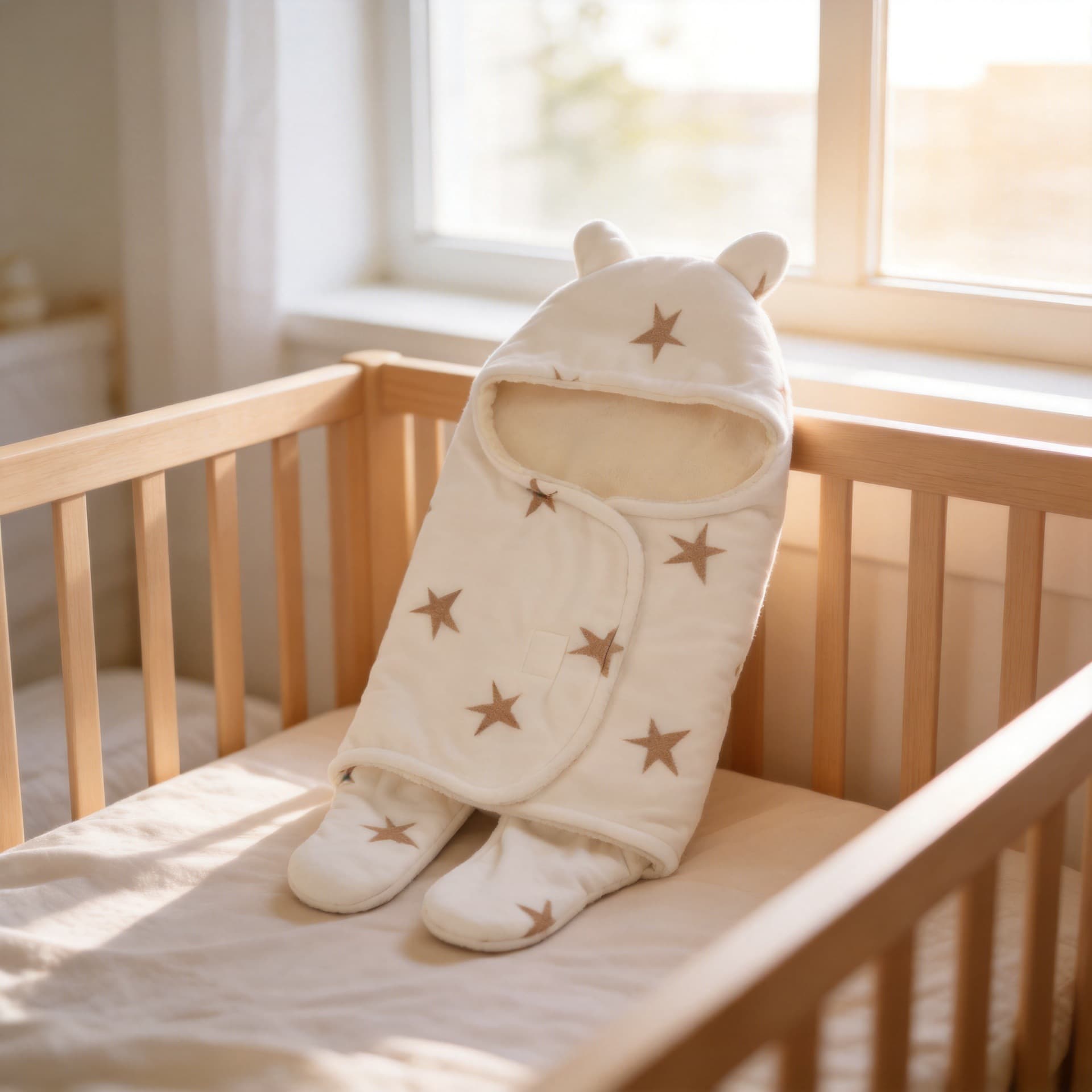 Baby Swaddle Blanket for Newborns, Thickened Autumn/Winter Swaddle Wrap, Anti-Startle Sleep Sack, Infant Supplies