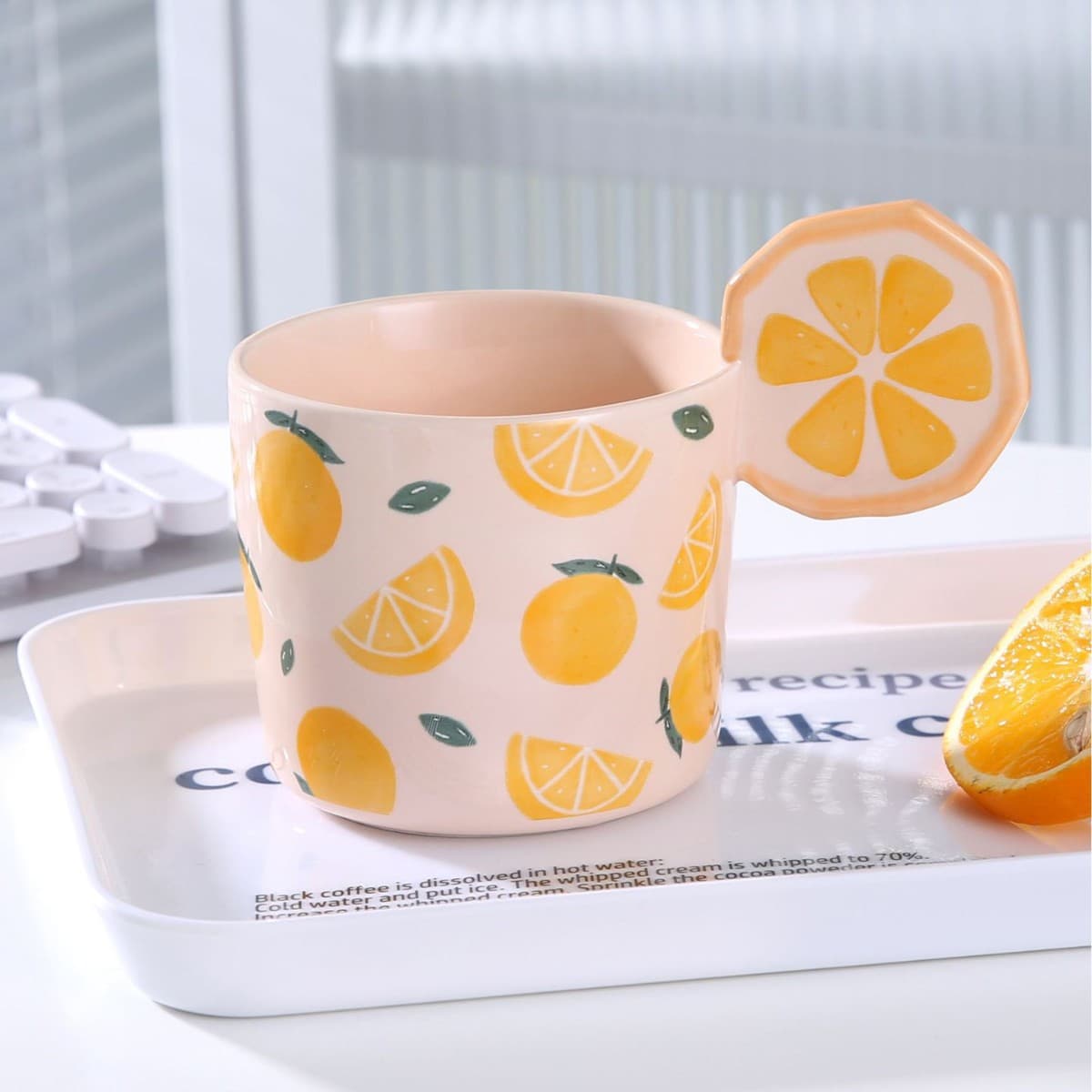 Healing Fruit Ceramic Mug, Home Fresh Style, Creative Office Water Cup, High Appearance Cup, Wholesale