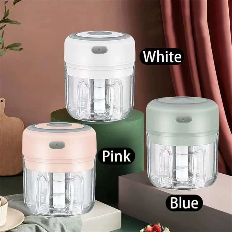 Mini electric garlic press, cordless electric garlic pounder, garlic puller, garlic mincer, garlic press machine, household garlic pounder