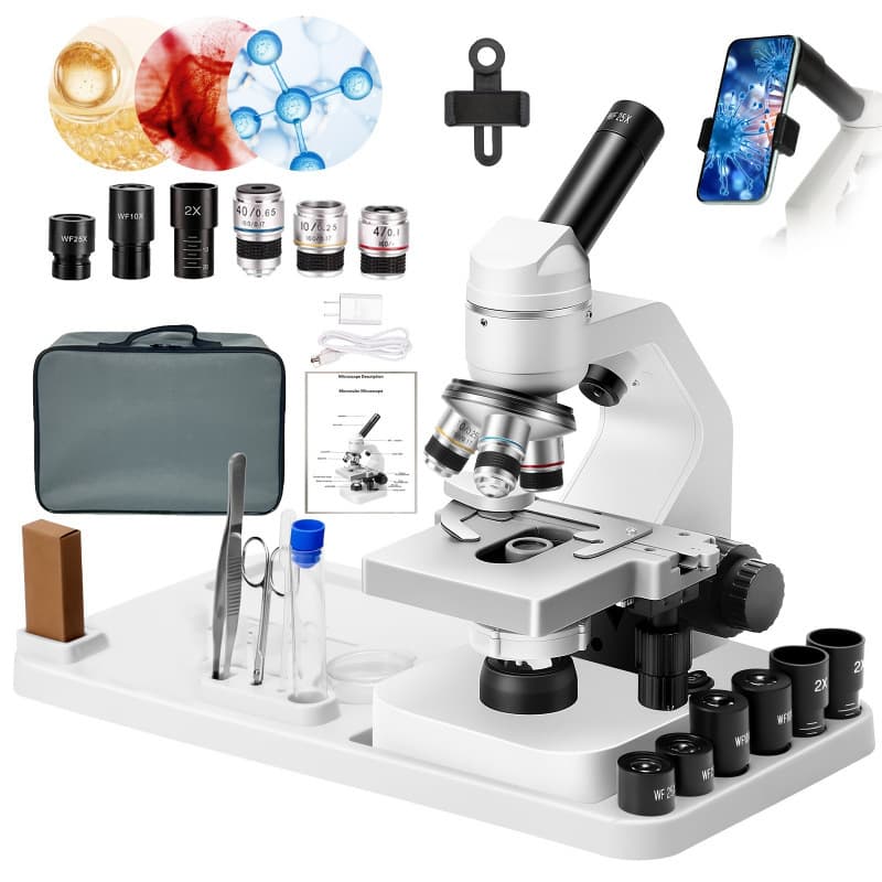 2026 New Cross-Border Dropshipping Monocular Microscope Wide-Angle Eyepiece 10X25X (Upper and Lower Lenses)
