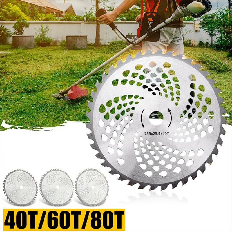 Alloy Lawnmower Blade Circular Sawtooth 40 Teeth 60 Teeth 80 Teeth Grass Cutting Head Brushcutter Parts Garden Tools Accessories