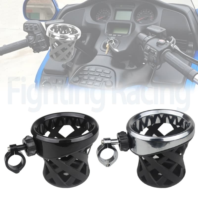 New Suitable for Retro Harley Motorcycle Modification Aluminum Alloy Handlebar Cup Holder Diagonal Mesh