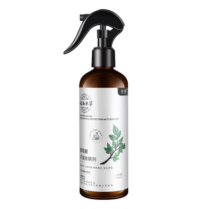 Zhebao Dust Mite Spray with Yunnan Herbal Green Peppercorn for Wash-Free Home Fabrics and Bedding