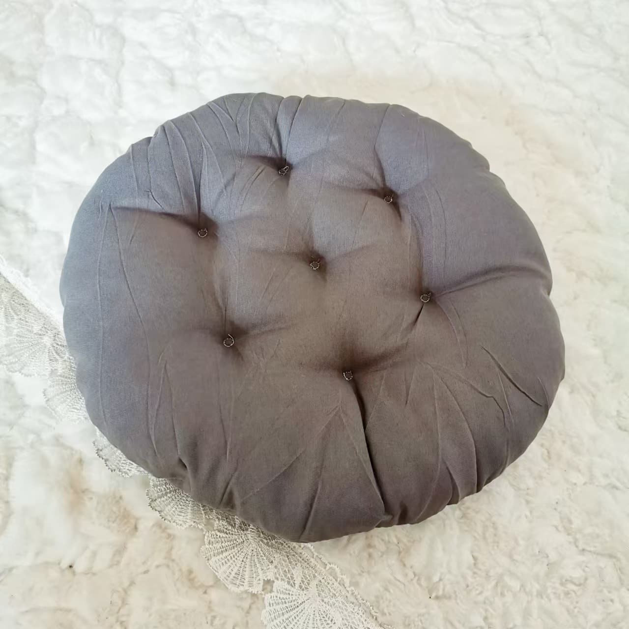 Thickened Chair Cushion Computer Office Seat Cushion Student Bench Cushion Linen Breathable Cushion Fabric Tatami Mat