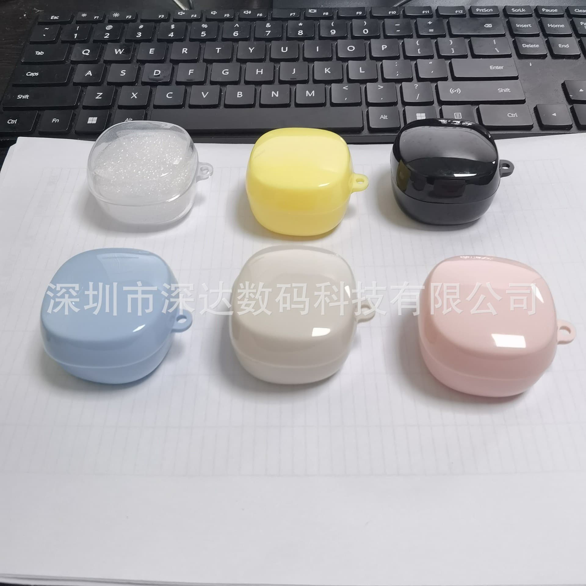 Suitable for Baseus wm02 headphone case Bluetooth WM01 protective case shell off-white E17 color material e19 solid color shell 18