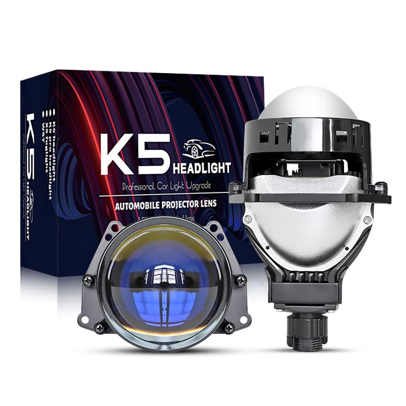 Wholesale Car LED Headlight 3-Inch Bi-Lens 65W High Power LED Lens Headlight 12V 24V