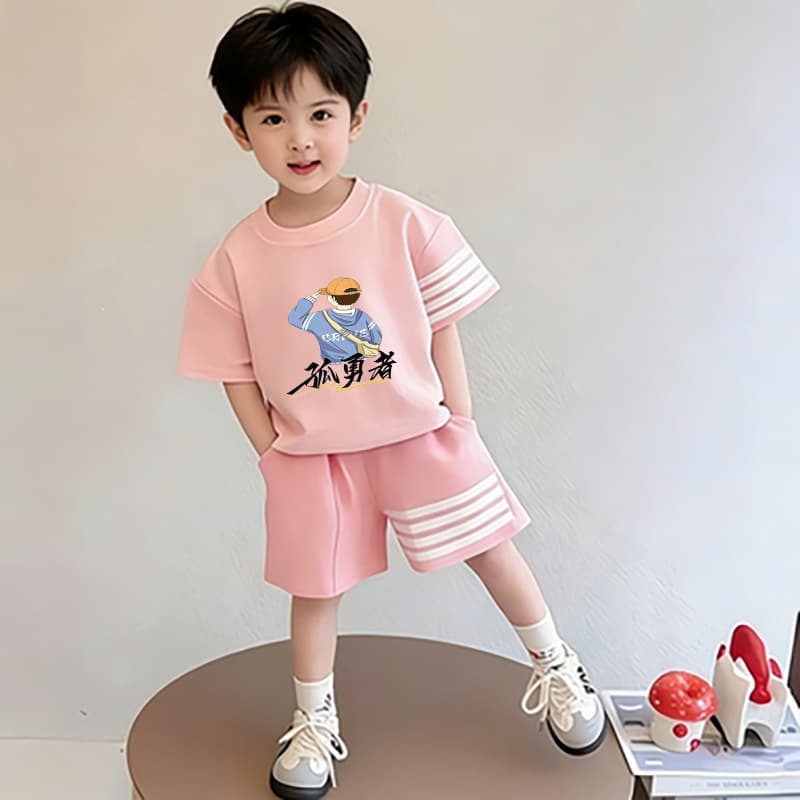 Boys' Summer Set 2026 New Style Children's Clothing Summer Short Sleeve for Older Kids