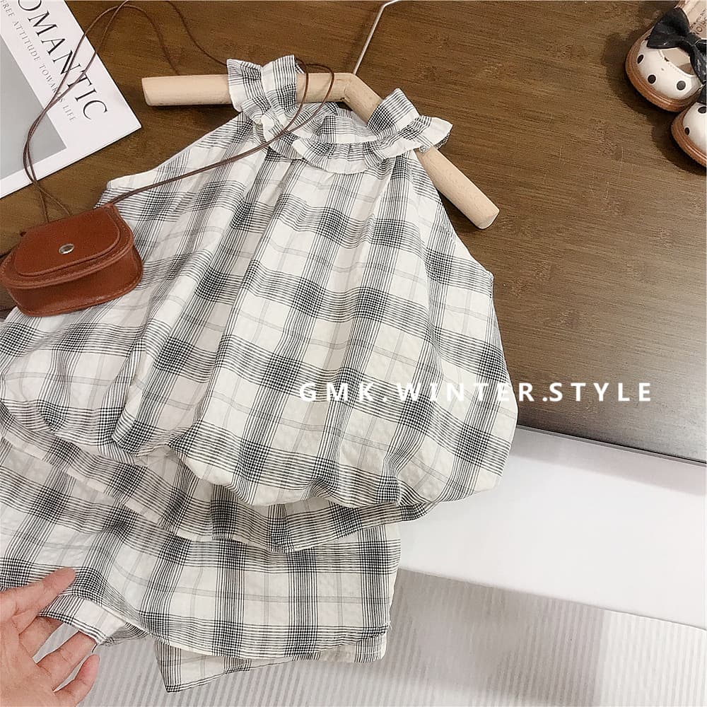 Girls' Stunning Summer Set New Arrival Kids Korean Style Plaid Thin Breathable Vest Top and Skirt Set for Baby Girls Export Quality
