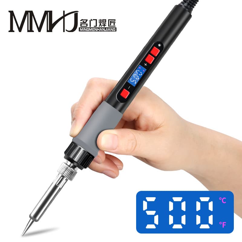 Cross-border Selected Digital Display Adjustable Temperature Constant Temperature Soldering Iron Internal Heat 60W Soldering Pen 110V Electric Soldering Iron Factory