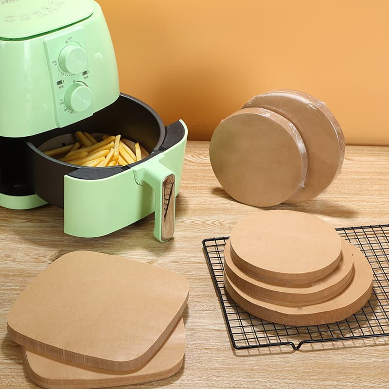 Foreign trade direct supply steamer paper, air fryer paper, silicone oil paper, baking parchment paper, steamer paper, round oil-absorbing paper