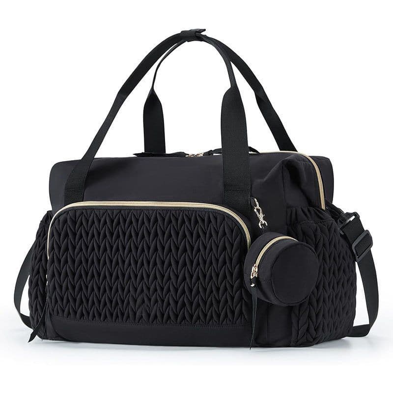 Amazon Cross-border Baby Diaper Bag Tote Large Capacity Travel Diaper Bag Maternity Hospital Bag with Pacifier Pouch