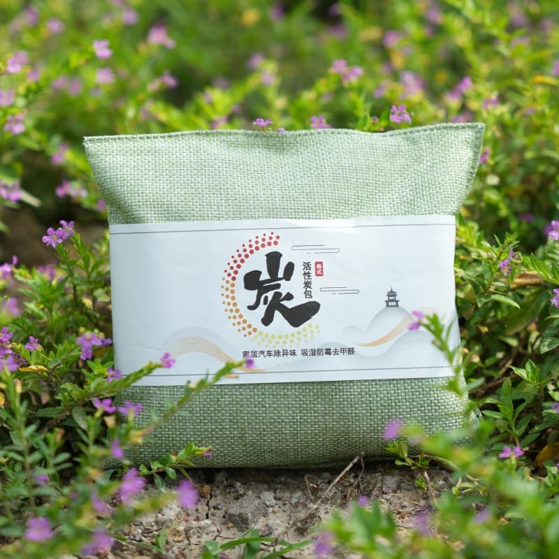 Bamboo Charcoal Bag for Cars, New Vehicle Formaldehyde & Odor Removal, Car Carbon Bag, Interior Odor Eliminating Product, Deodorizing Activated Charcoal Bag