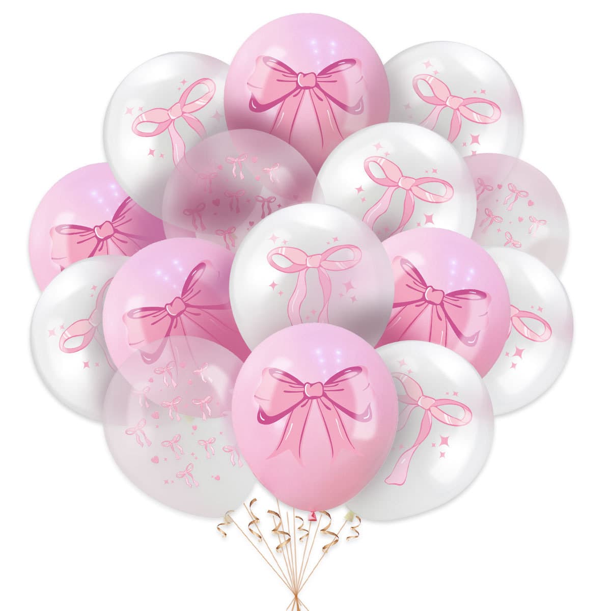 Bow Theme Party Balloons 12-inch Bow Latex Balloons Girl Birthday Party Balloon Decoration