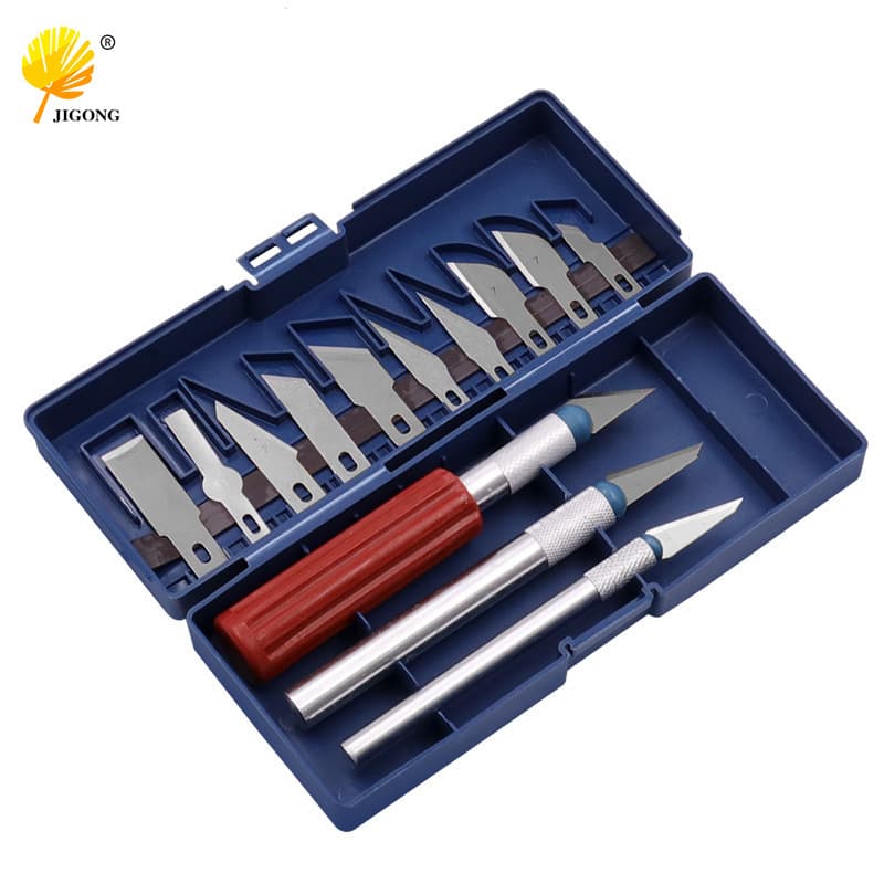 Wholesale 13pcs Carving Knife Set Metal Carving Knife Metal Engraving Knife Utility Knife Small Carving Knife Model Paper Cutting