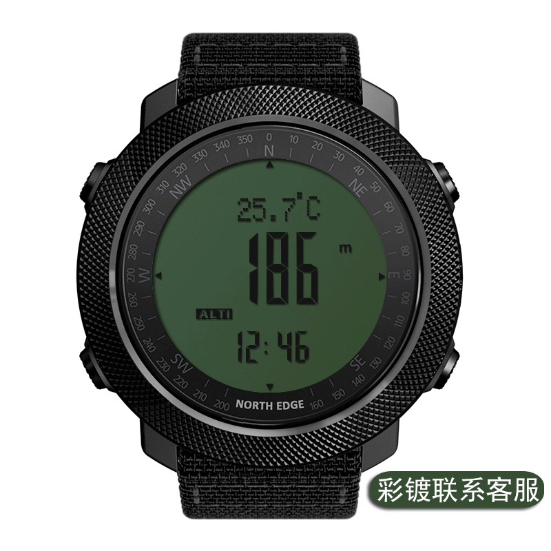 Outdoor Sports Waterproof Smart Watch Multifunctional Climbing Swimming Wristwatch with Compass Height Pressure Thermometer