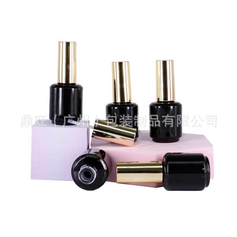 Wholesale 15ml electroplated light-proof nail polish empty bottle, nail polish empty bottle, nail polish functional glue bottle