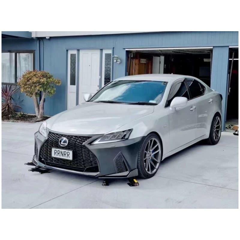 For 2006-2012 Lexus IS250/300 conversion to 2021 model triple-eye headlight front bumper PP material grille