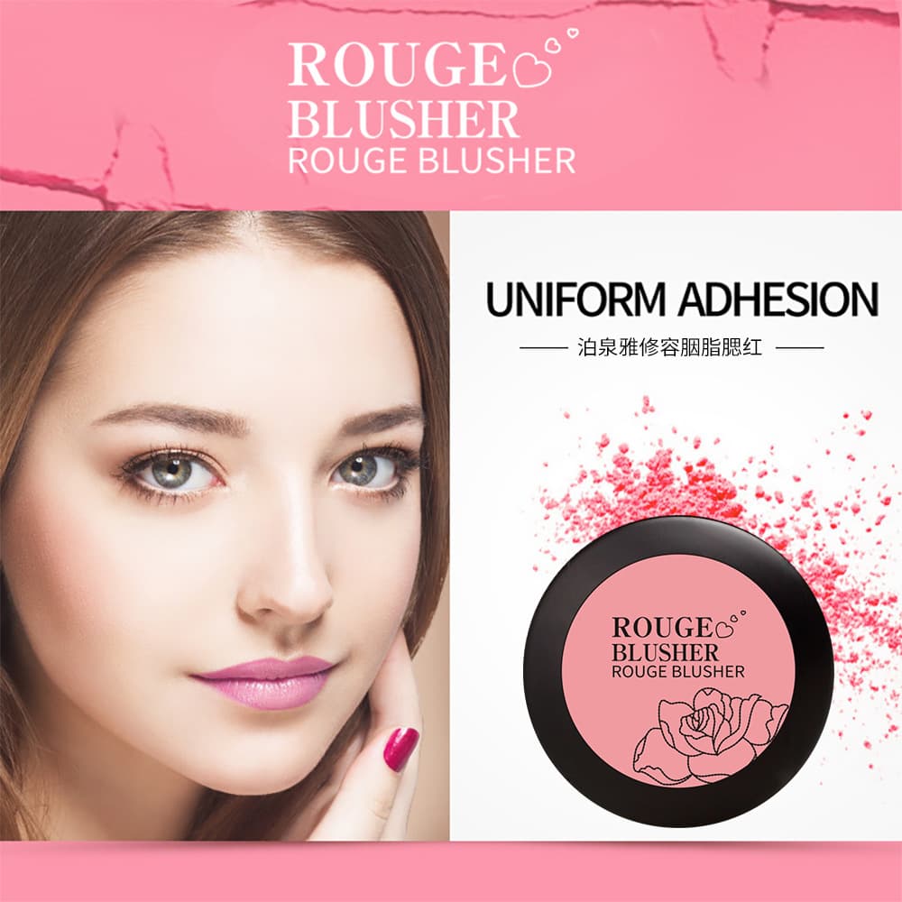Boquanya Blush Cream Rouge Powder Contouring and Setting Makeup Nude Makeup Moisturizing and Brightening Skin Tone Natural Skin Care Cosmetics Wholesale