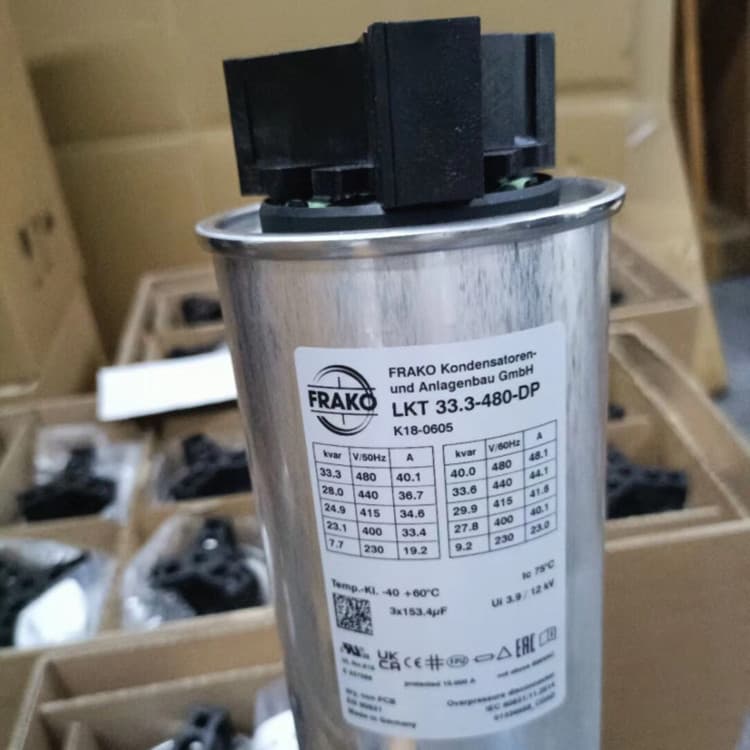 Genuine German LKT 33.3-480-DP 3*153.4UF 480VAC FRAKO power capacitor