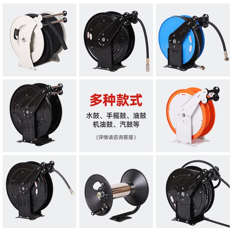 Cross-border New High-pressure Automatic Retractable Hose Reel 15m Water Drum Hose Diesel Hose Reel Automatic Retractable Tool