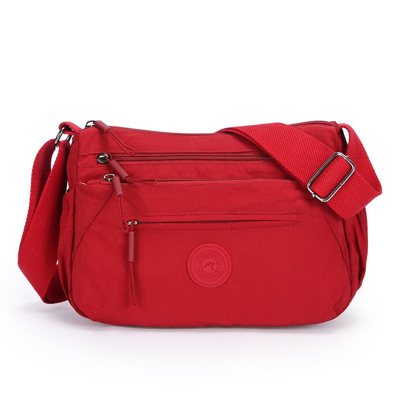 Oxford Multi-Layer Canvas Bag for Middle-Aged Women, Large Capacity Crossbody Shoulder Bag for Travel, Mom Bag