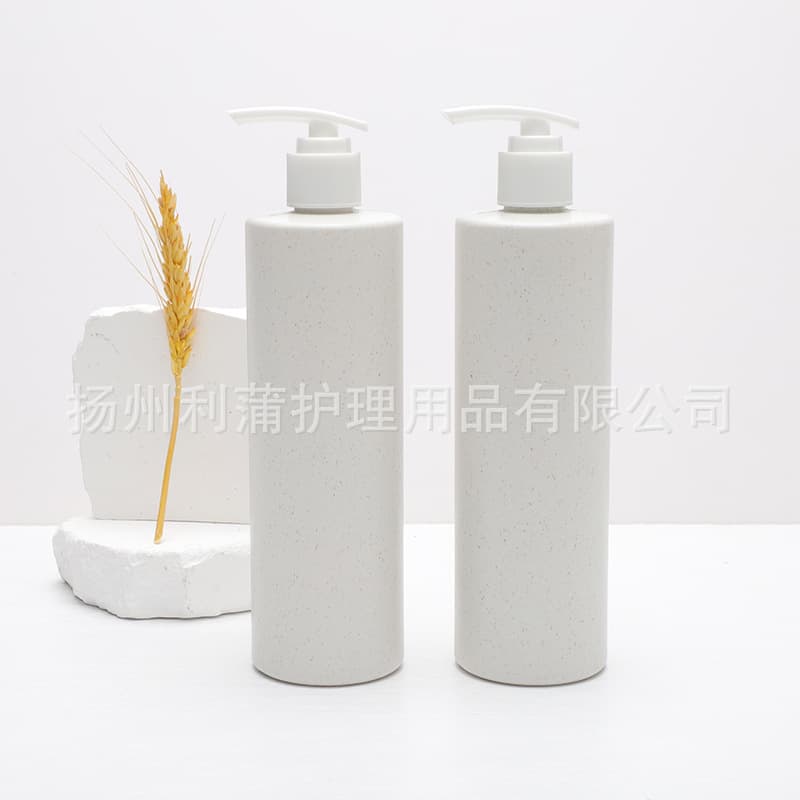 400ml Flat Shoulder Liquid Level Line PE Bottle, Hotel Shampoo and Shower Gel Press Bottle, Hotel Dispenser Bottle
