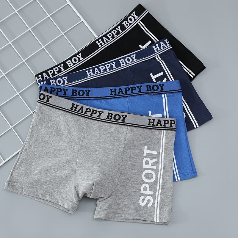 Cross-border Trade Children's Underwear Boys Cotton Briefs Small Medium Large European American Style Kids Underwear Flat Angle Baby Underwear European American Shorts