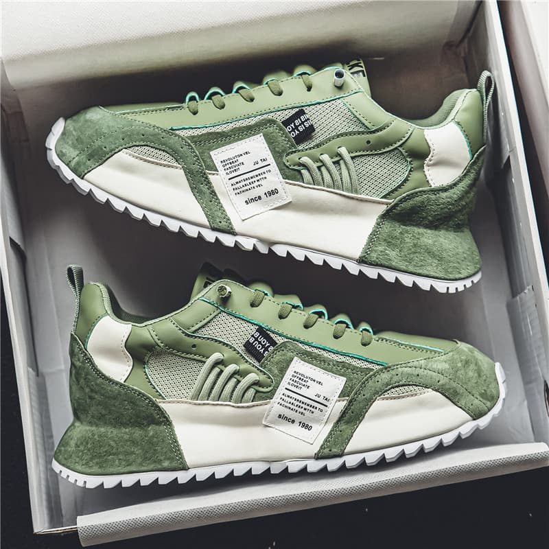 European station men's shoes 2026 new winter breathable versatile sports casual shoes with increased height jogging dad shoes for men