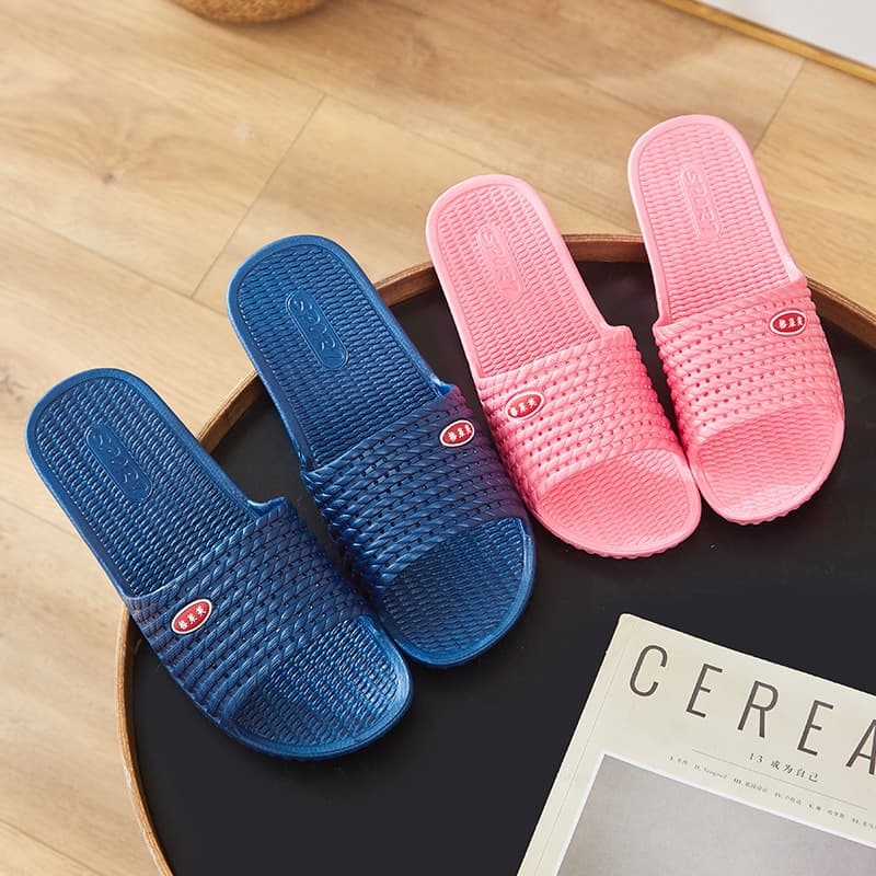 Simple Slippers Summer Home Bathroom Soft Sole Plastic Slippers Unisex Couple Hotel Slippers Wholesale