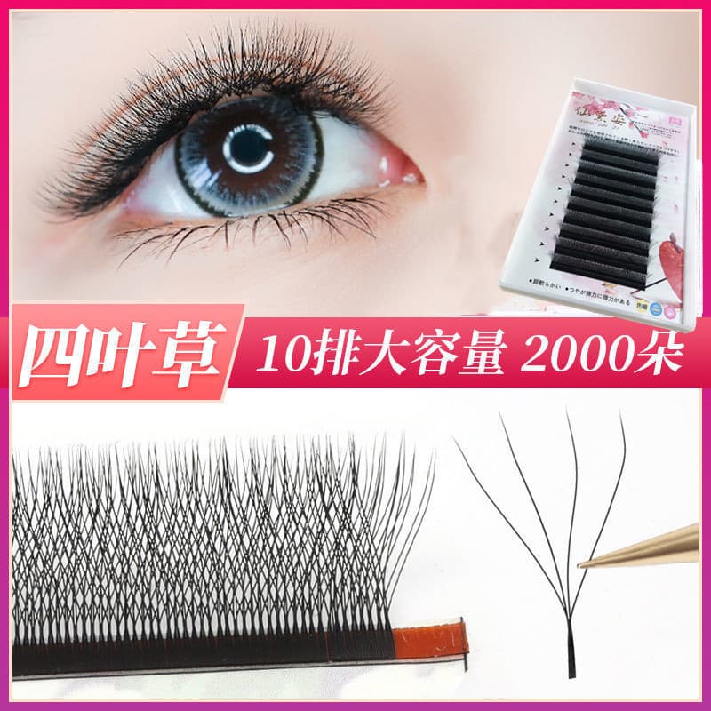 0.05mm Clover Lashes Upgraded Version Soft Natural Dense with 4D Blooming Lash Extensions