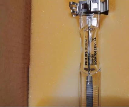 Philips 1800 Double-Ended Metal Halide Lamp MHN-SA1800W/956, 230V XW Both Ends Threaded