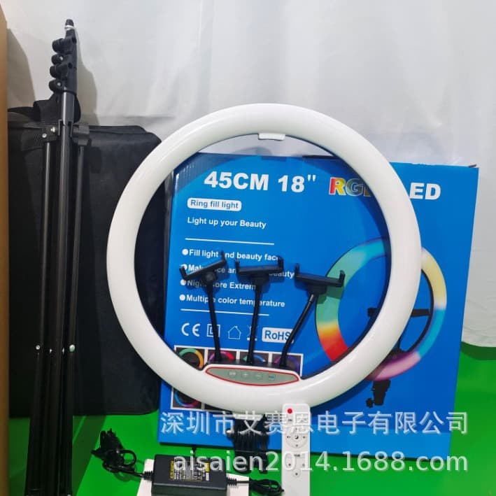 Factory Fill Light Low Price Second Generation 18inch RGB Fill Light LED Colorful RGB Ring Light