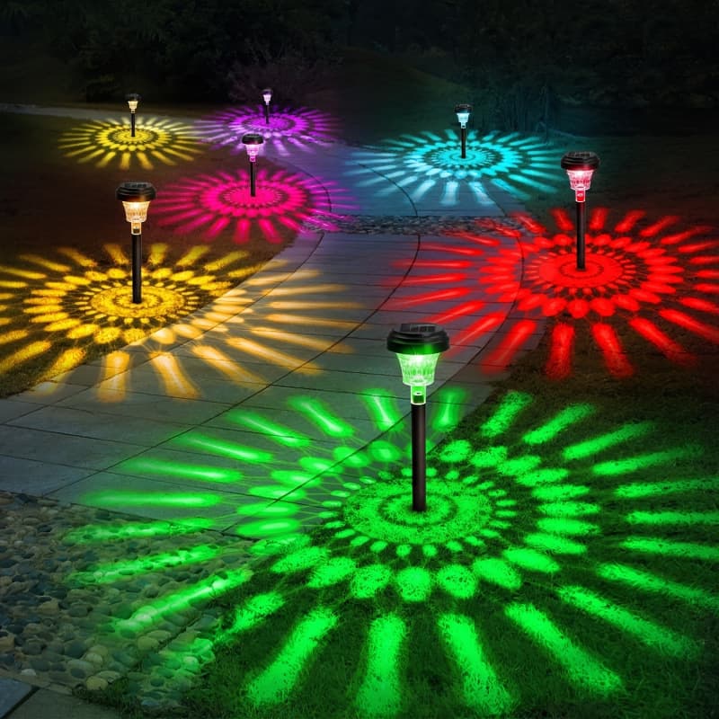 2026 New Cross-Border Dropshipping Solar Aisle Lights 8/10 Package Outdoor Solar Courtyard Lights Cross-Border