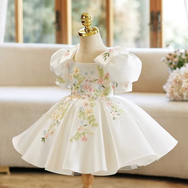 Children's dress, princess dress, flower girl wedding dress, tutu skirt, girl's catwalk piano performance dress, flower fairy dress