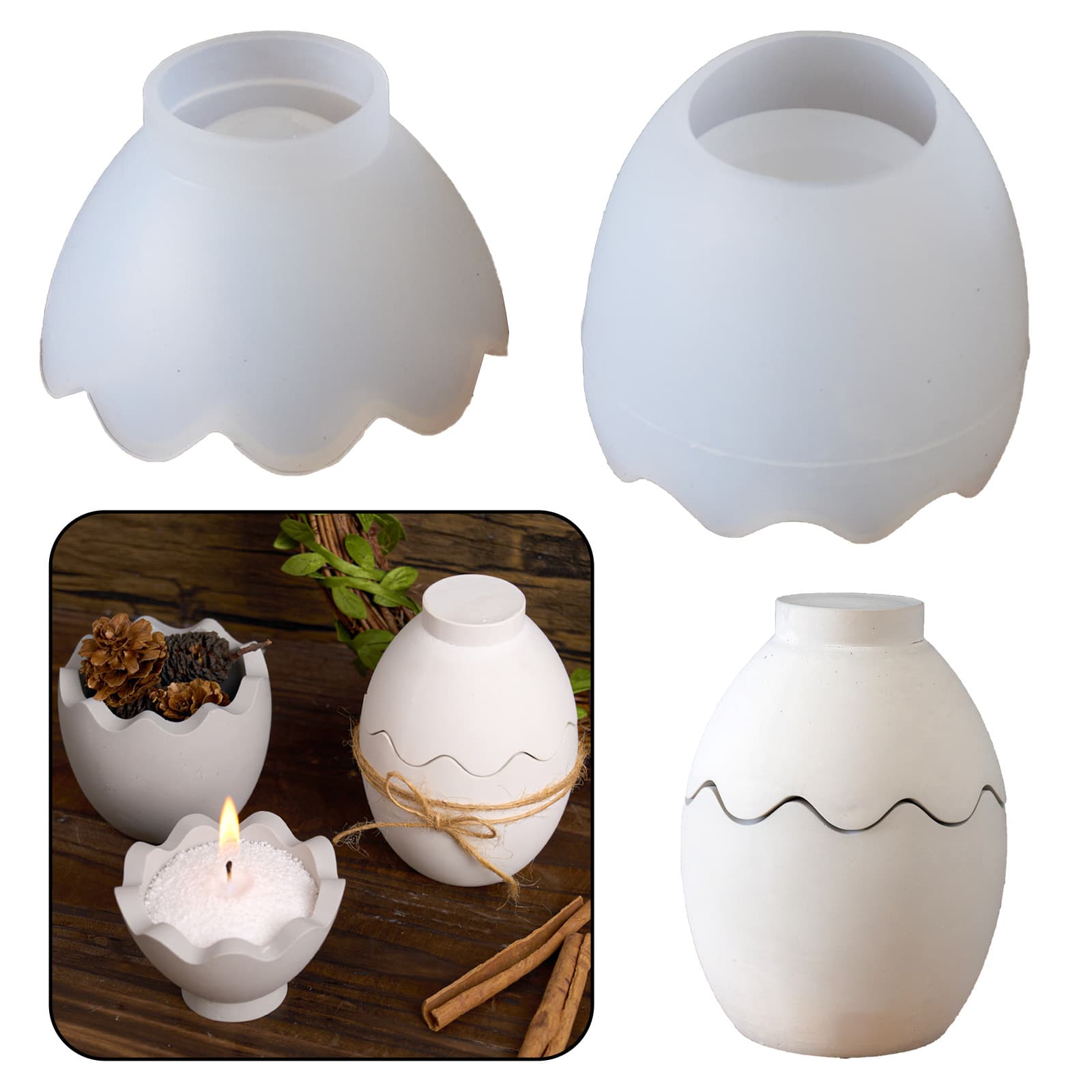 Easter Egg Storage Box Mold Silicone Mold for Storage Box Decorative Box Egg Storage Display