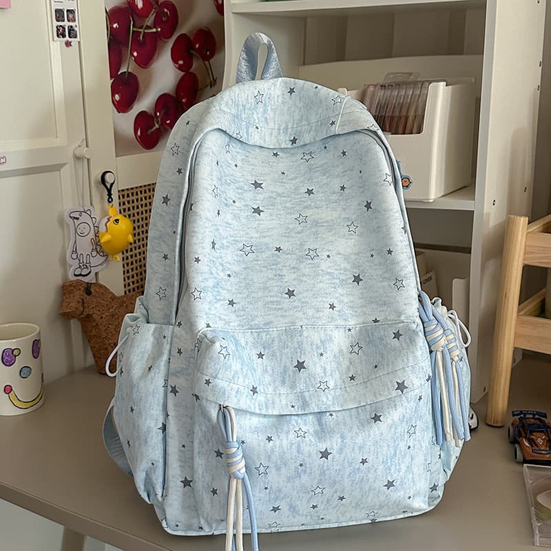 Shuai Mi Jia 2026 New College Style Backpack for Women, Large Capacity Casual Schoolbag, Middle and High School Student Backpack