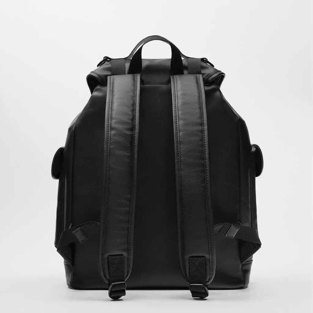 New Backpack for Men, Student School Bag for College and High School, Travel Bag, British Style Business Laptop Bag, Leather Bag