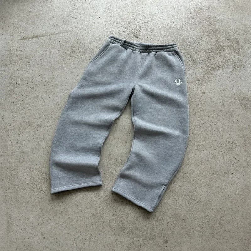 Cross-Border Embroidered Zipper Sweatpants Casual Pants Hip Hop Rap Street American Size Men's and Women's Sweatpants Wholesale