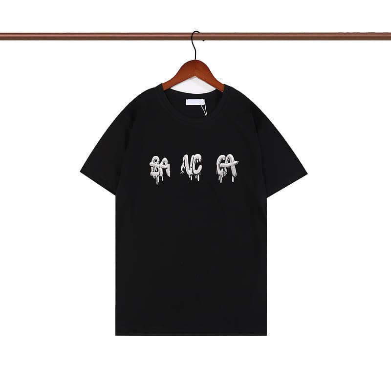Men's Designer Clothing Famous T-Shirt Letter Print Round Neck