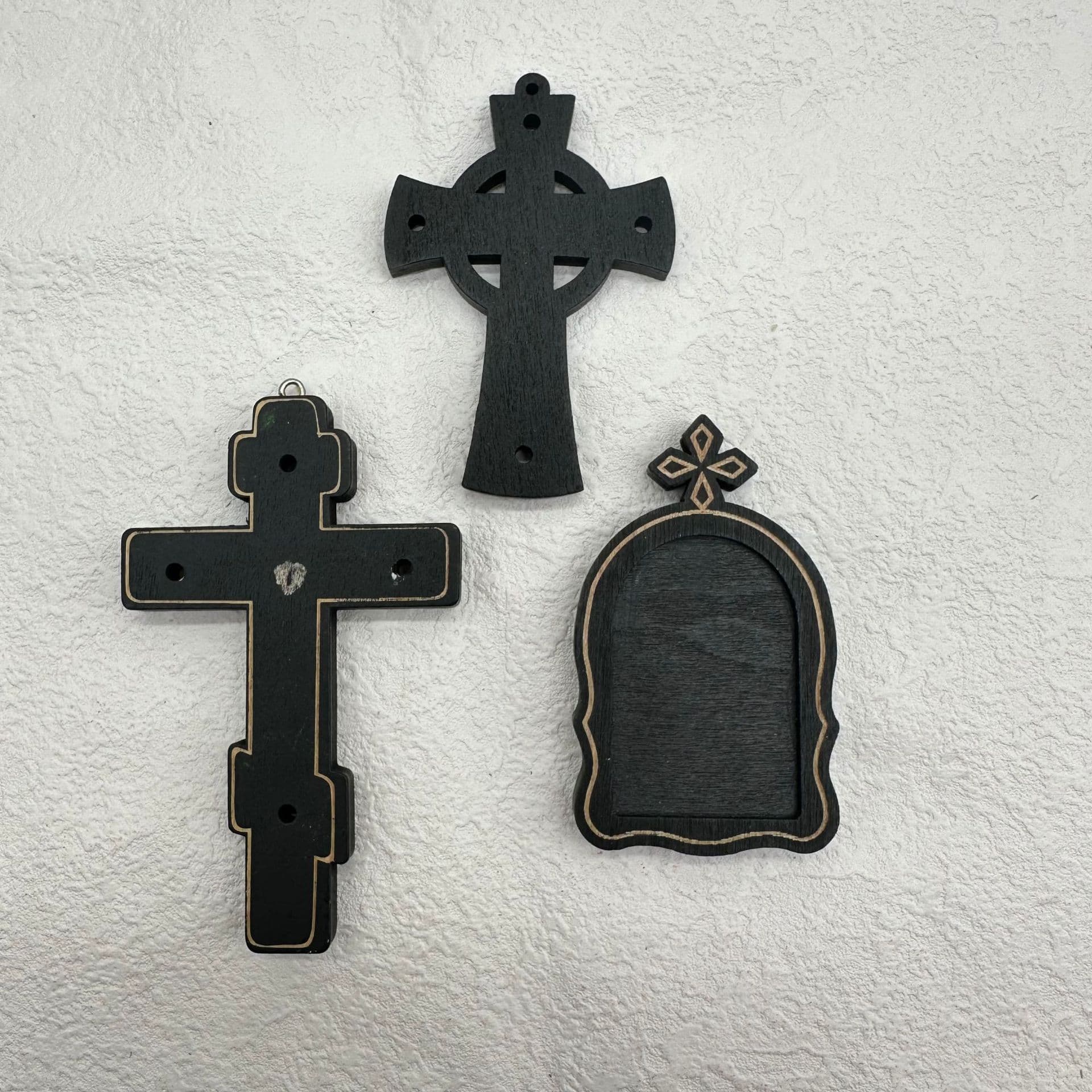 Wood cross wooden jewelry accessories small ornaments retro home crafts