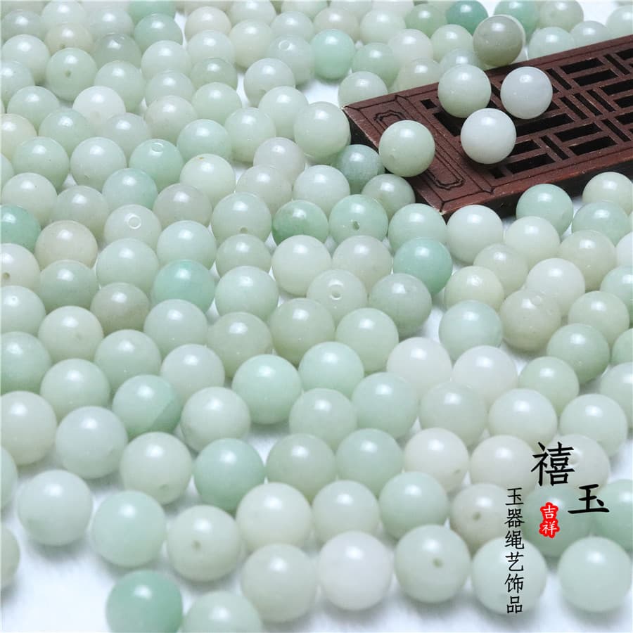 Shetai Cui Handheld Bracelet 8.10.12.14.16mm Jade Beads Round Bead Accessories, Wholesale Loose Jade Beads